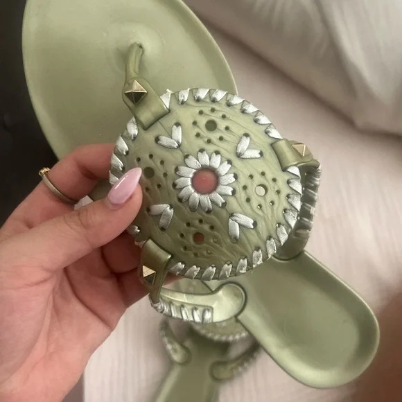 jack roger green sandals size womens 8 - Picture 2 of 2